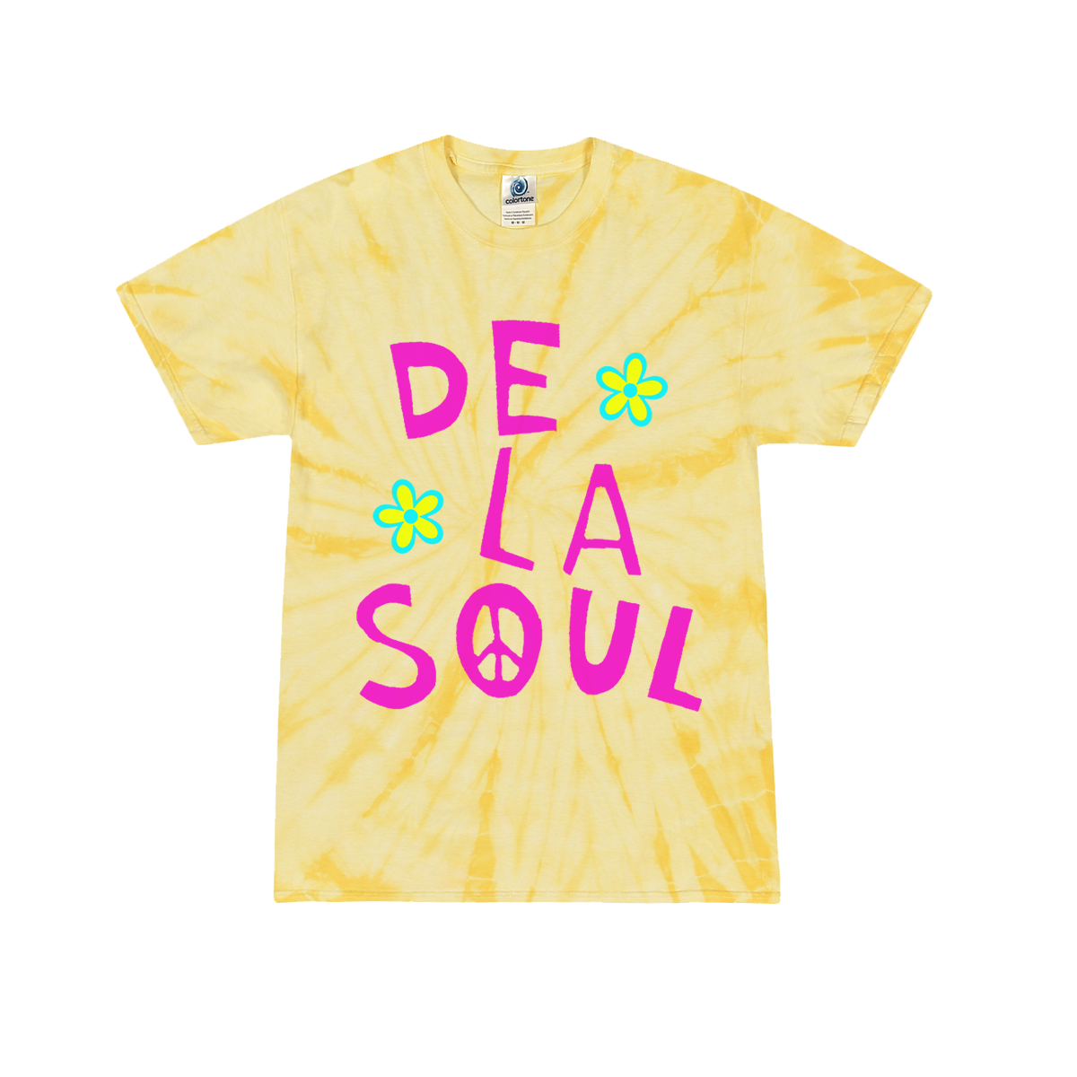 De La Soul Pink Peace Sign Tie Dye T-Shirt