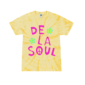 De La Soul Pink Peace Sign Tie Dye T-Shirt