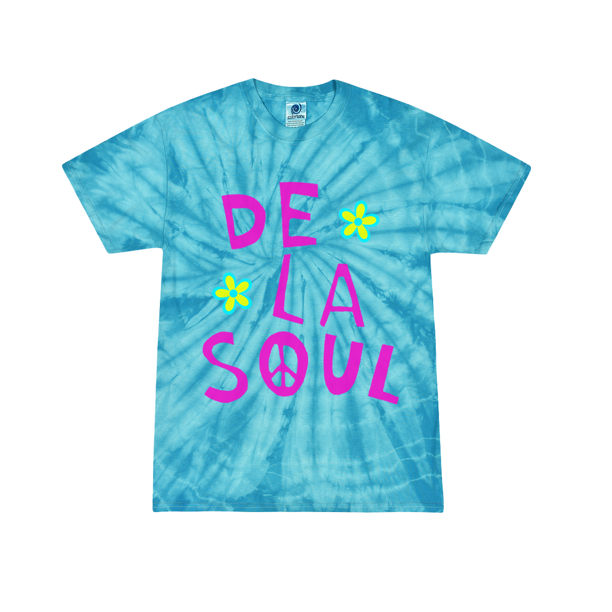 De La Soul Pink Peace Sign Tie Dye T-Shirt