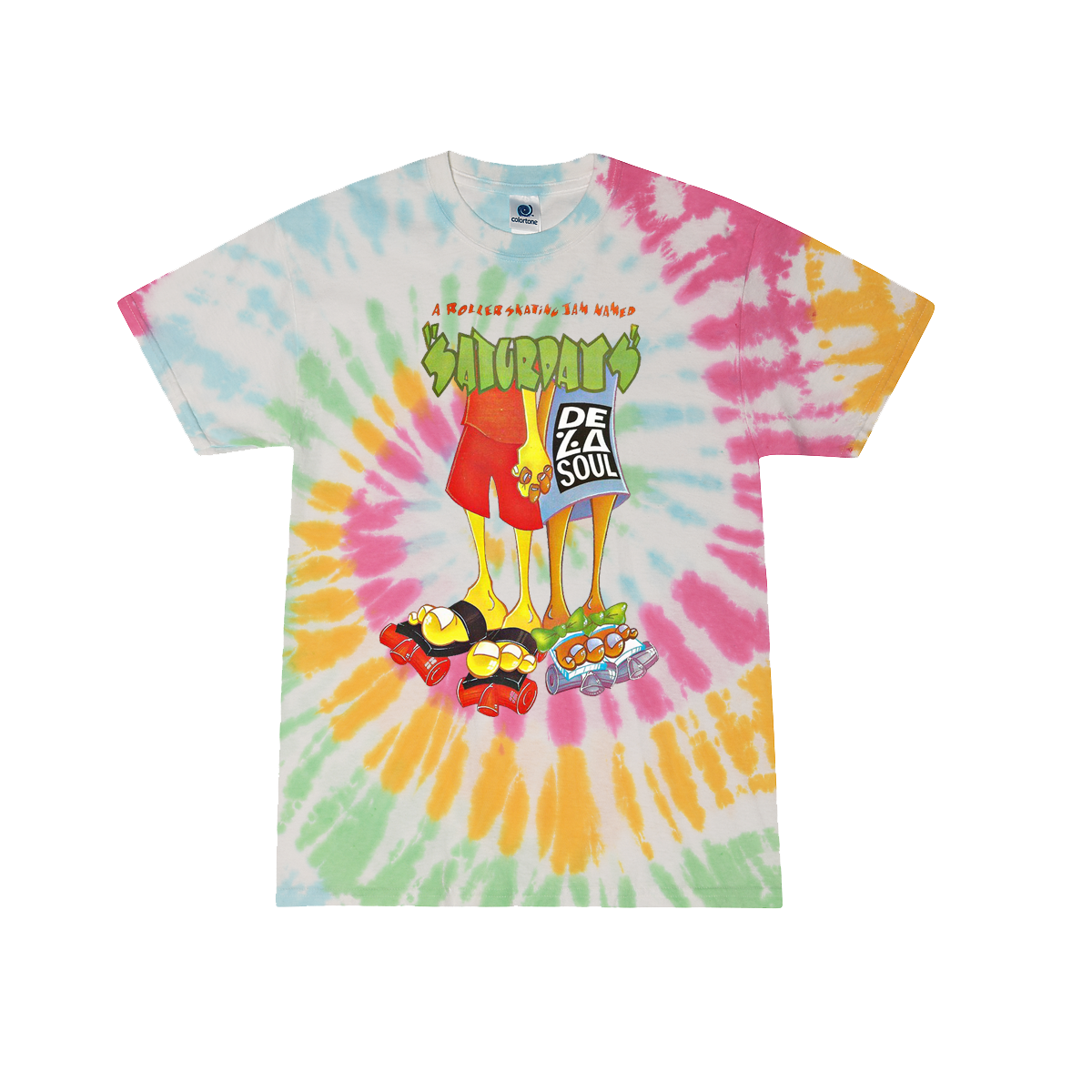 De La Soul A Rollerskating Jam Named Saturdays Tie Dye T-Shirt