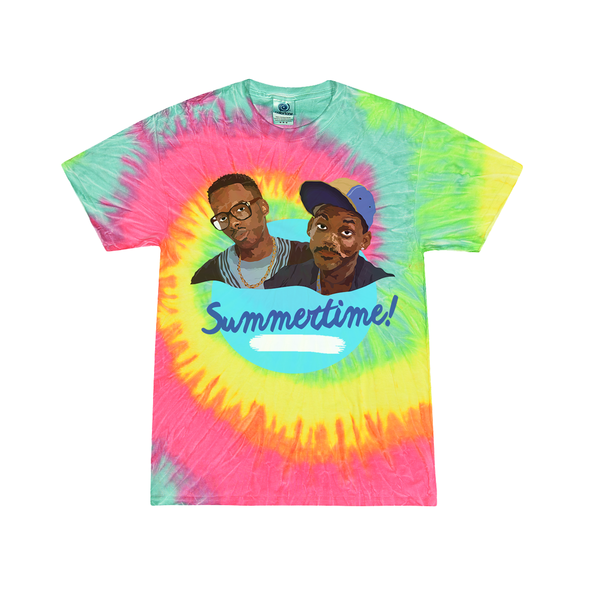 DJ Jazzy Jeff and the Fresh Prince Summertime! Tie Dye T-Shirt