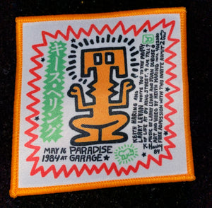 Keith Haring Paradise Garage Flyer Patch