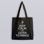 Load image into Gallery viewer, Keep Calm And Listen To Prince Tote Bag
