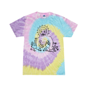 Keith Haring and Larry Levan Tie Dye T-Shirt