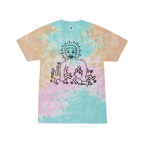 Keith Haring and Larry Levan Tie Dye T-Shirt