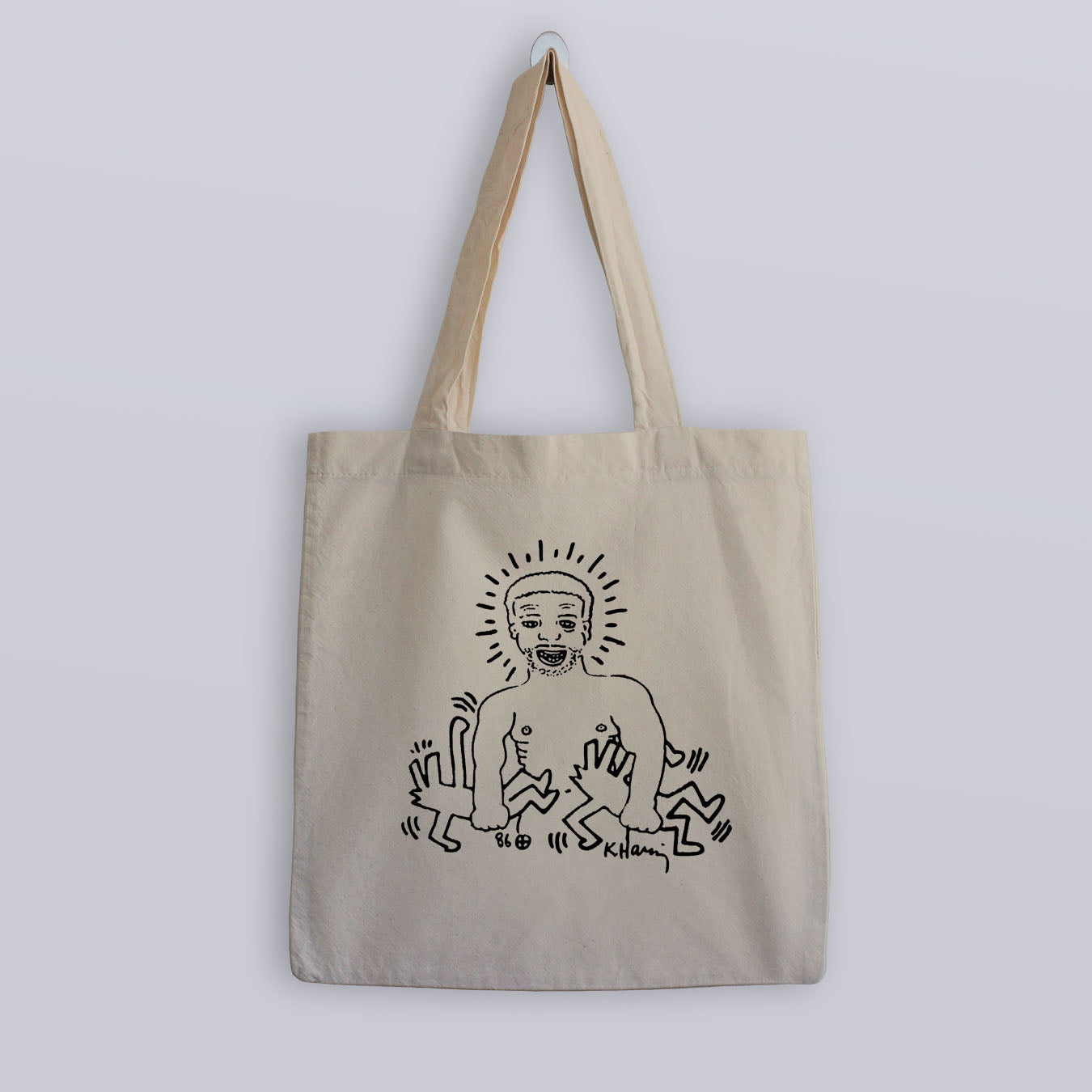 Keith Haring Larry Levan Birthday Party Flyer Tote Bag