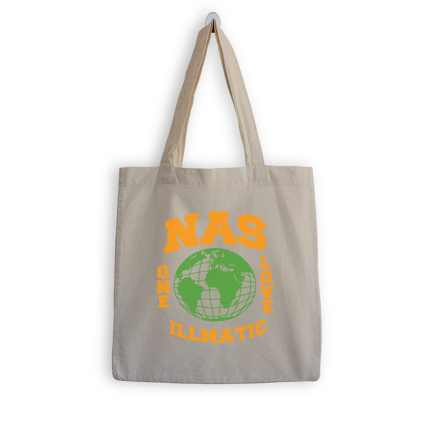 Nas One Love Globe Tote Bag