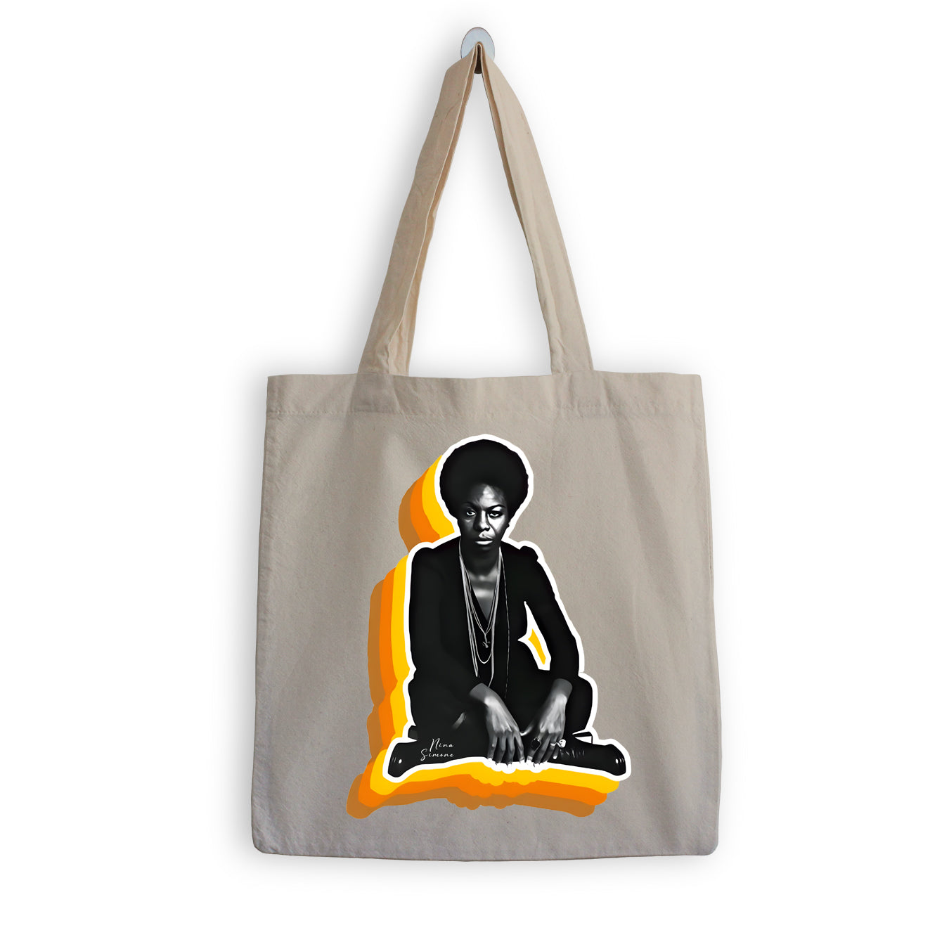 Nina Simone sitting Tote Bag