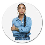 Load image into Gallery viewer, Sade Denim on Denim Turntable Slipmat
