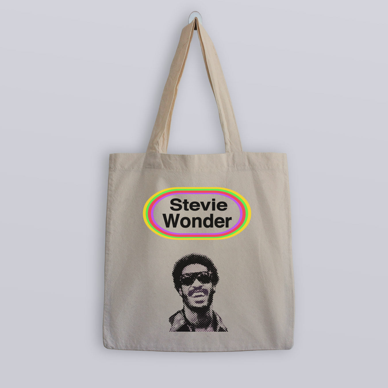 Stevie Wonder Looking Back Tote Bag