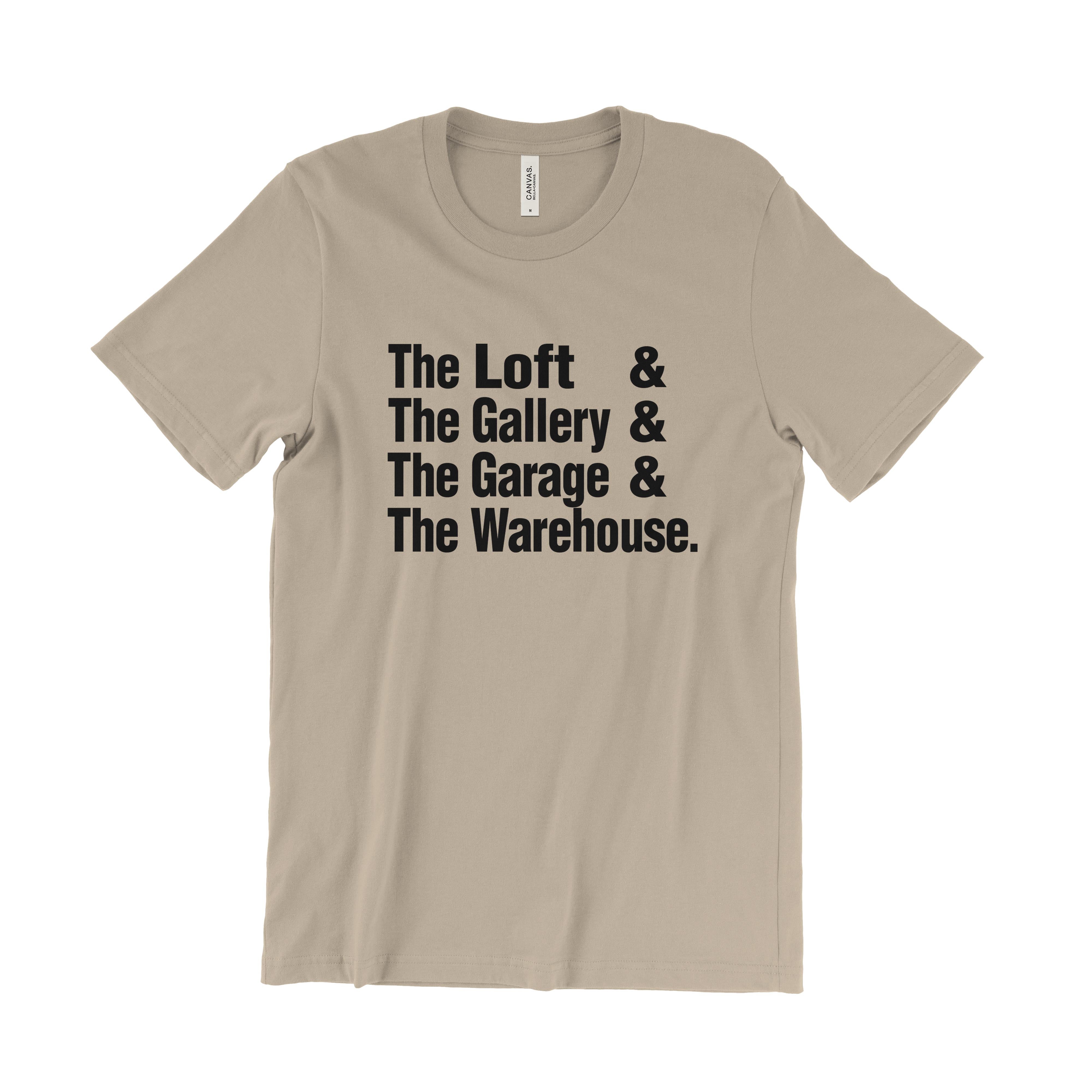 The Loft & The Gallery & The Garage (paradise garage) & The Warehouse T-Shirt