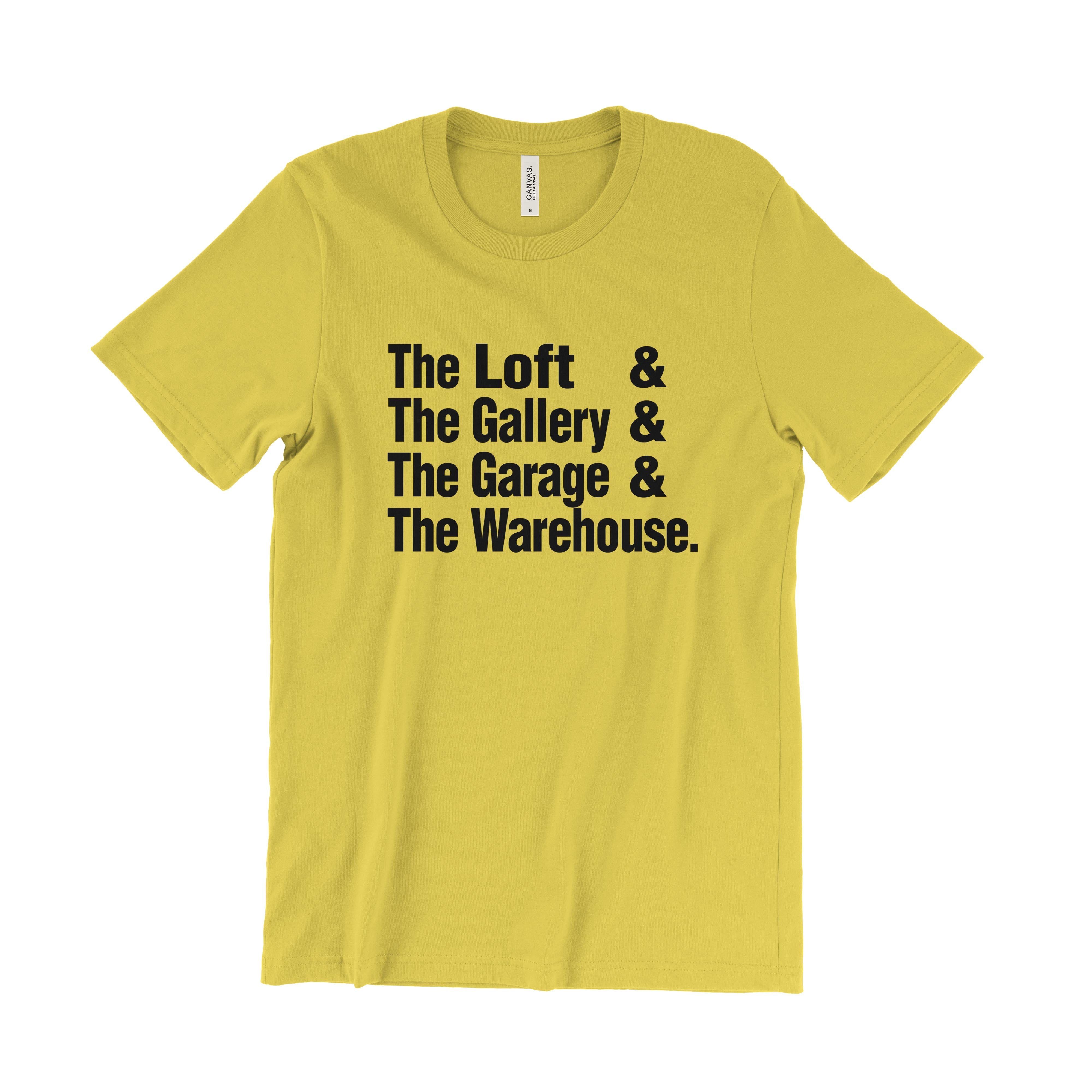 The Loft & The Gallery & The Garage (paradise garage) & The Warehouse T-Shirt